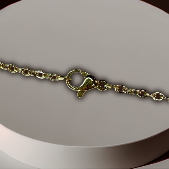 NEW Antique Vintage Yellow Gold-Plated Stainless Steel Savior Medallion Necklace - Picture 11 of 15